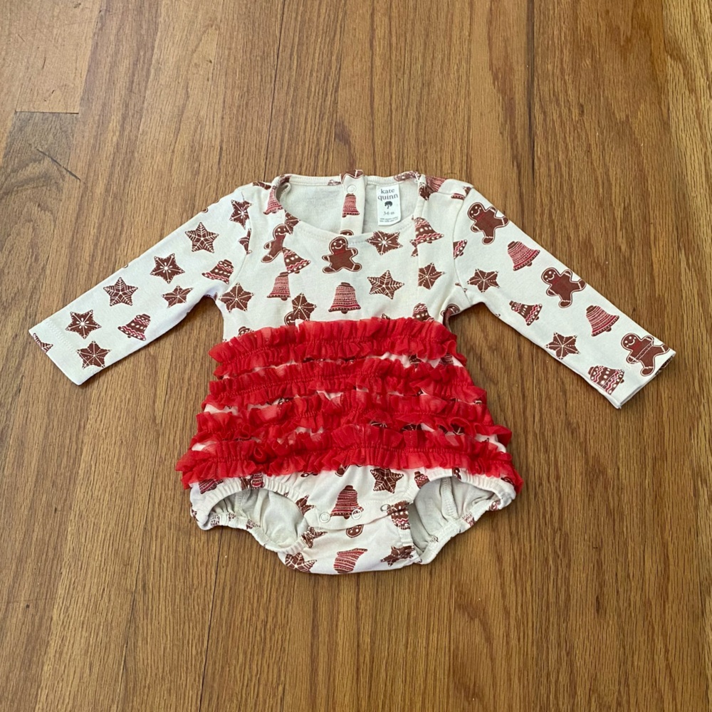 Kate Quinn Smocked and Tulle Baby Holidays Rompers - Picture 5 of 8